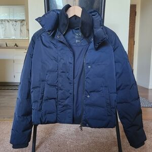 Armani Exchange Navy Puffer Jacket